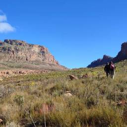 Hiking to a camera site